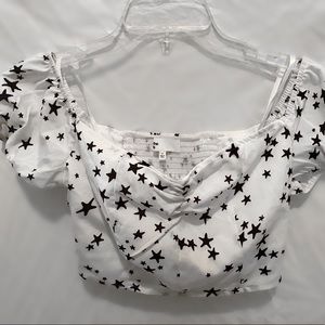 by the way. Lux Off the Shoulder Crop Top